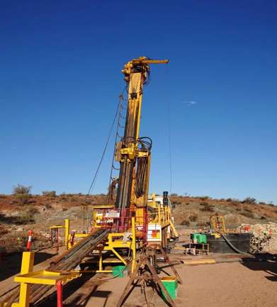 Drilling at Zinco Largo Prospect